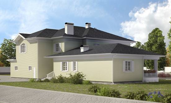 410-002-Л Проект двухэтажного дома, гараж, красивый домик из керамзитобетонных блоков Суоярви | Проекты домов от House Expert
