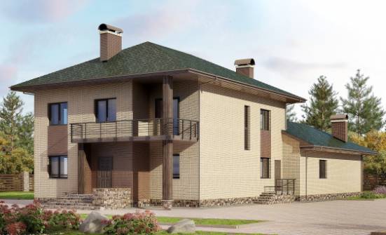 305-003-П Проект двухэтажного дома, классический загородный дом из газосиликатных блоков Олонец | Проекты домов от House Expert