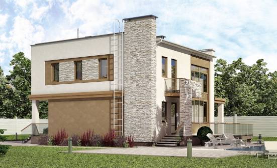 185-001-П Проект двухэтажного дома, красивый загородный дом из поризованных блоков Олонец | Проекты домов от House Expert