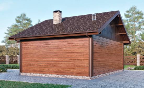 065-001-П Проект бани из бризолита Олонец | Проекты одноэтажных домов от House Expert