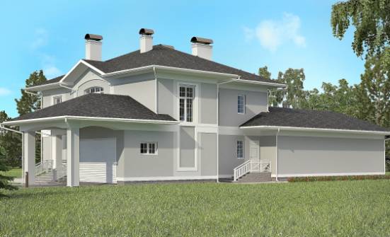 360-001-П Проект двухэтажного дома, гараж, современный коттедж из кирпича Кемь | Проекты домов от House Expert