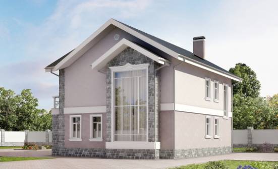 170-008-П Проект двухэтажного дома, экономичный дом из бризолита Сортавала | Проекты домов от House Expert