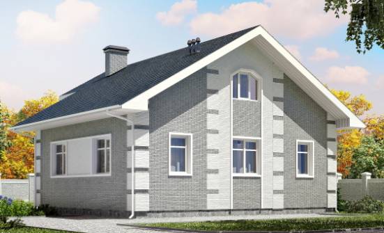 115-001-Л Проект двухэтажного дома мансардой, доступный домик из пеноблока Кемь | Проекты домов от House Expert