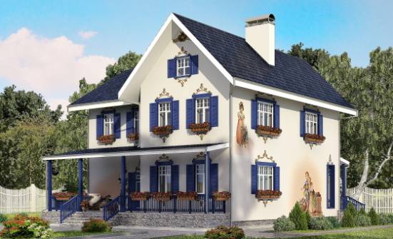 180-003-П Проект двухэтажного дома, красивый дом из кирпича Костомукша | Проекты домов от House Expert