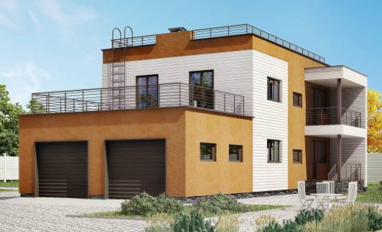 180-012-П Проект двухэтажного дома и гаражом, классический загородный дом из кирпича Сегежа | Проекты домов от House Expert