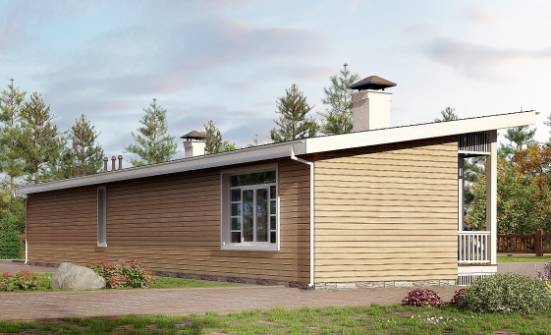 110-004-Л Проект бани из кирпича Питкяранта | Проекты одноэтажных домов от House Expert