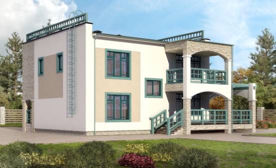 150-010-П Проект двухэтажного дома, скромный дом из кирпича Суоярви | Проекты домов от House Expert