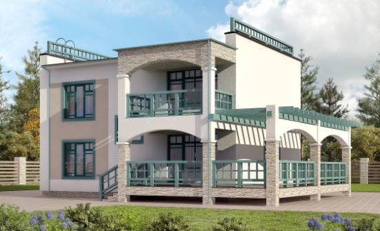 150-010-П Проект двухэтажного дома, скромный дом из кирпича Суоярви | Проекты домов от House Expert