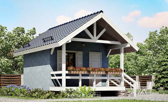 020-001-П Проект одноэтажного дома, классический домик из дерева Кондопога | Проекты домов от House Expert