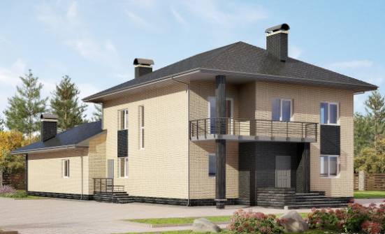305-003-Л Проект двухэтажного дома, уютный загородный дом из твинблока Сегежа | Проекты домов от House Expert