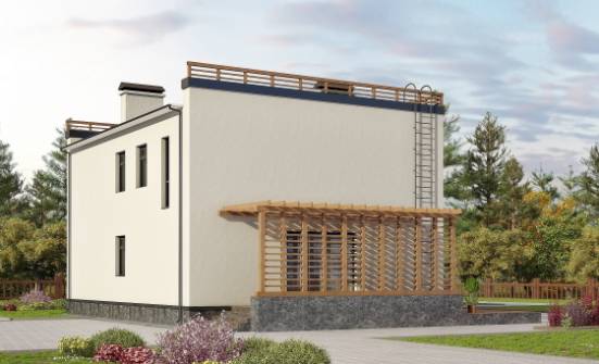 215-002-Л Проект двухэтажного дома, уютный загородный дом из твинблока Олонец | Проекты домов от House Expert