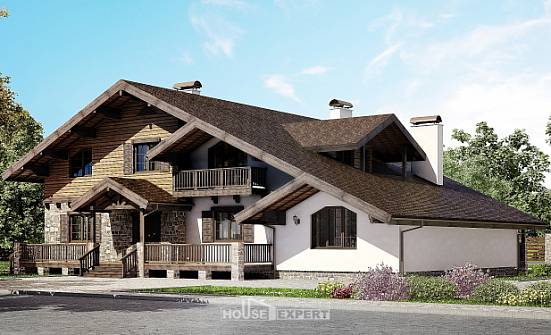 320-002-П Проект двухэтажного дома с мансардой, просторный домик из кирпича Костомукша | Проекты домов от House Expert