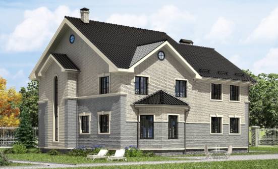 300-004-П Проект двухэтажного дома, большой загородный дом из теплоблока Олонец | Проекты домов от House Expert