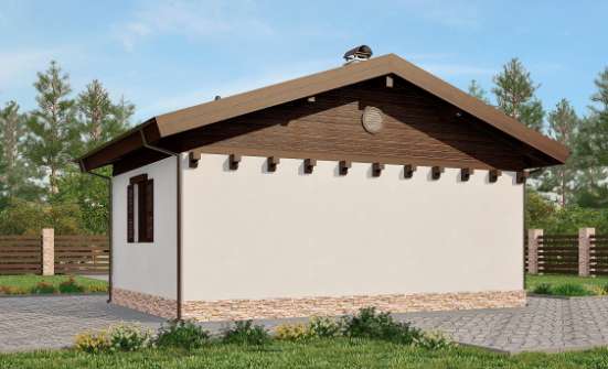 040-003-П Проект бани из газобетона Сегежа | Проекты одноэтажных домов от House Expert