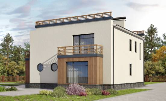 215-002-Л Проект двухэтажного дома, уютный загородный дом из твинблока Олонец | Проекты домов от House Expert