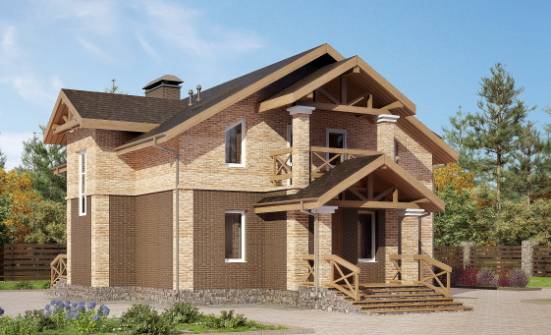 160-014-П Проект двухэтажного дома, скромный дом из бризолита Питкяранта | Проекты домов от House Expert