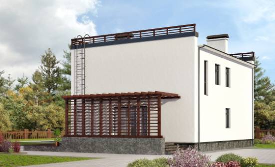 215-002-П Проект двухэтажного дома, современный домик из керамзитобетонных блоков Суоярви | Проекты домов от House Expert
