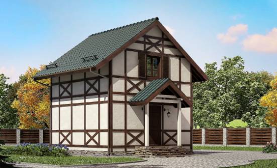 060-002-П Проект двухэтажного дома с мансардой, дешевый дом из дерева Кемь | Проекты домов от House Expert