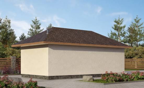 040-001-П Проект гаража из теплоблока Кемь | Проекты одноэтажных домов от House Expert