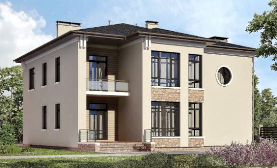 300-005-Л Проект двухэтажного дома, красивый дом из кирпича Лахденпохья | Проекты домов от House Expert