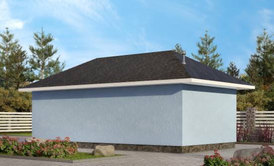 040-001-Л Проект гаража из пеноблока Лахденпохья | Проекты одноэтажных домов от House Expert