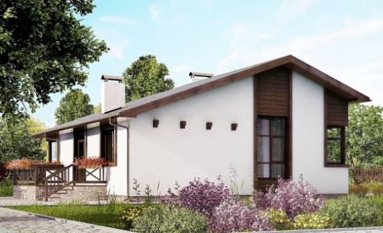 110-003-П Проект одноэтажного дома, экономичный дом из газосиликатных блоков Лахденпохья | Проекты домов от House Expert