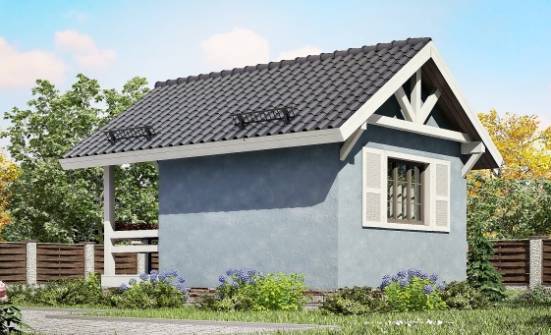 020-001-Л Проект одноэтажного дома, современный домик из бревен Лахденпохья | Проекты одноэтажных домов от House Expert