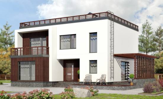 215-002-П Проект двухэтажного дома, современный домик из керамзитобетонных блоков Суоярви | Проекты домов от House Expert