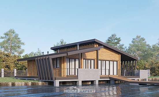 100-007-П Проект бани из дерева Лахденпохья | Проекты домов от House Expert