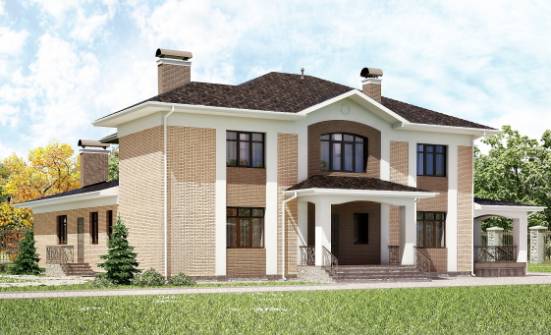 520-001-П Проект трехэтажного дома, огромный дом из керамзитобетонных блоков Кондопога | Проекты домов от House Expert