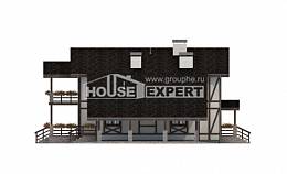 250-002-Л Проект двухэтажного дома с мансардой и гаражом, классический коттедж из кирпича Олонец, House Expert