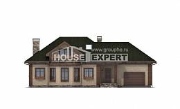 180-010-П Проект двухэтажного дома с мансардным этажом, гараж, современный загородный дом из бризолита Суоярви, House Expert
