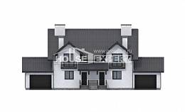 290-003-П Проект двухэтажного дома мансардой, уютный дом из бризолита Суоярви, House Expert