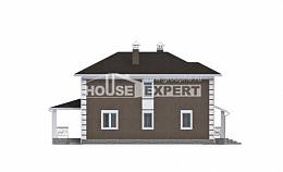 185-002-П Проект двухэтажного дома, доступный загородный дом из арболита Сортавала, House Expert