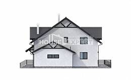 290-003-П Проект двухэтажного дома мансардой, большой домик из керамзитобетонных блоков Олонец, House Expert