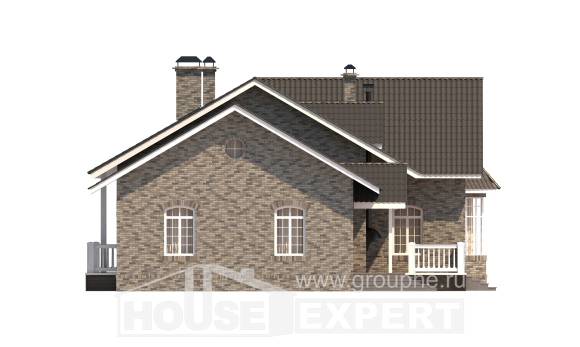 195-001-П Проект одноэтажного дома, средний домик из кирпича Сортавала, House Expert