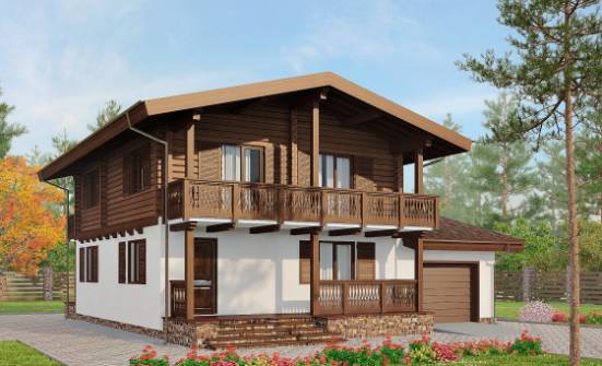 200-011-П Проект двухэтажного дома мансардный этаж, просторный домик из пеноблока, Суоярви