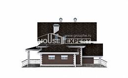 190-003-Л Проект двухэтажного дома с мансардой и гаражом, современный домик из арболита Питкяранта, House Expert