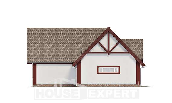 145-002-Л Проект гаража из керамзитобетонных блоков Олонец, House Expert