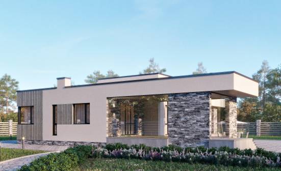175-001-Л Проект одноэтажного дома, компактный загородный дом из арболита Питкяранта | Проекты одноэтажных домов от House Expert