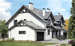 290-003-П Проект двухэтажного дома мансардой, красивый коттедж из керамзитобетонных блоков Сегежа, House Expert