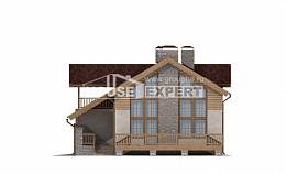 165-002-П Проект двухэтажного дома мансардный этаж, гараж, простой загородный дом из газосиликатных блоков Петрозаводск, House Expert