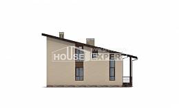 140-005-Л Проект двухэтажного дома мансардой, классический домик из поризованных блоков Сегежа, House Expert