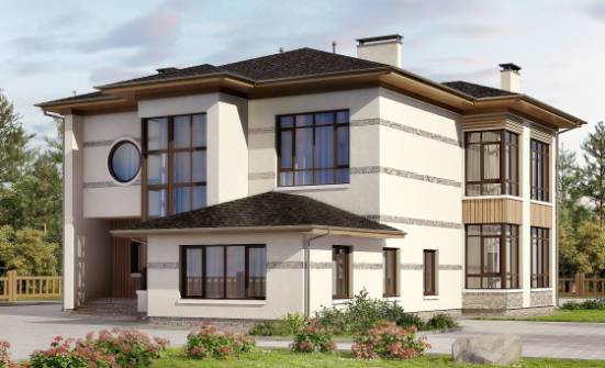 345-001-П Проект двухэтажного дома, просторный загородный дом из газосиликатных блоков Суоярви | Проекты домов от House Expert