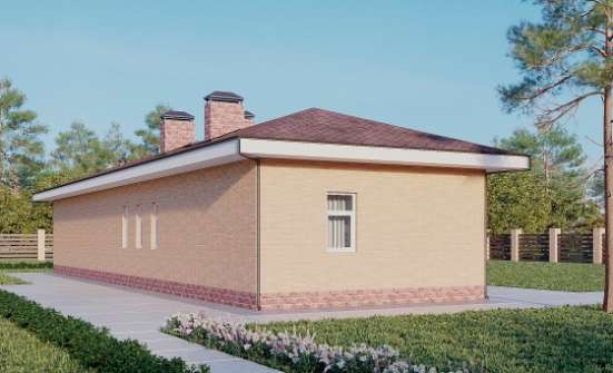 110-006-П Проект бани из пеноблока Костомукша | Проекты одноэтажных домов от House Expert