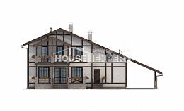 250-002-Л Проект двухэтажного дома с мансардным этажом, гараж, современный домик из кирпича Сортавала, House Expert