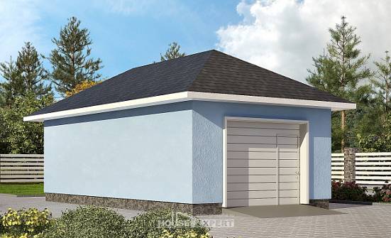 040-001-Л Проект гаража из пеноблока Лахденпохья | Проекты домов от House Expert