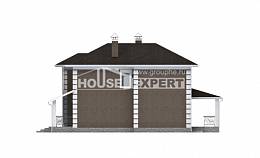 185-002-П Проект двухэтажного дома, бюджетный домик из пеноблока Кондопога, House Expert