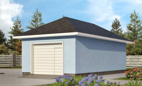 040-001-Л Проект гаража из керамзитобетонных блоков Лахденпохья | Проекты домов от House Expert