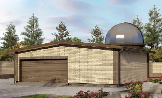 075-001-Л Проект гаража из кирпича Кемь | Проекты домов от House Expert
